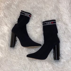 BOOTS, sock boots, night out boots, size 6